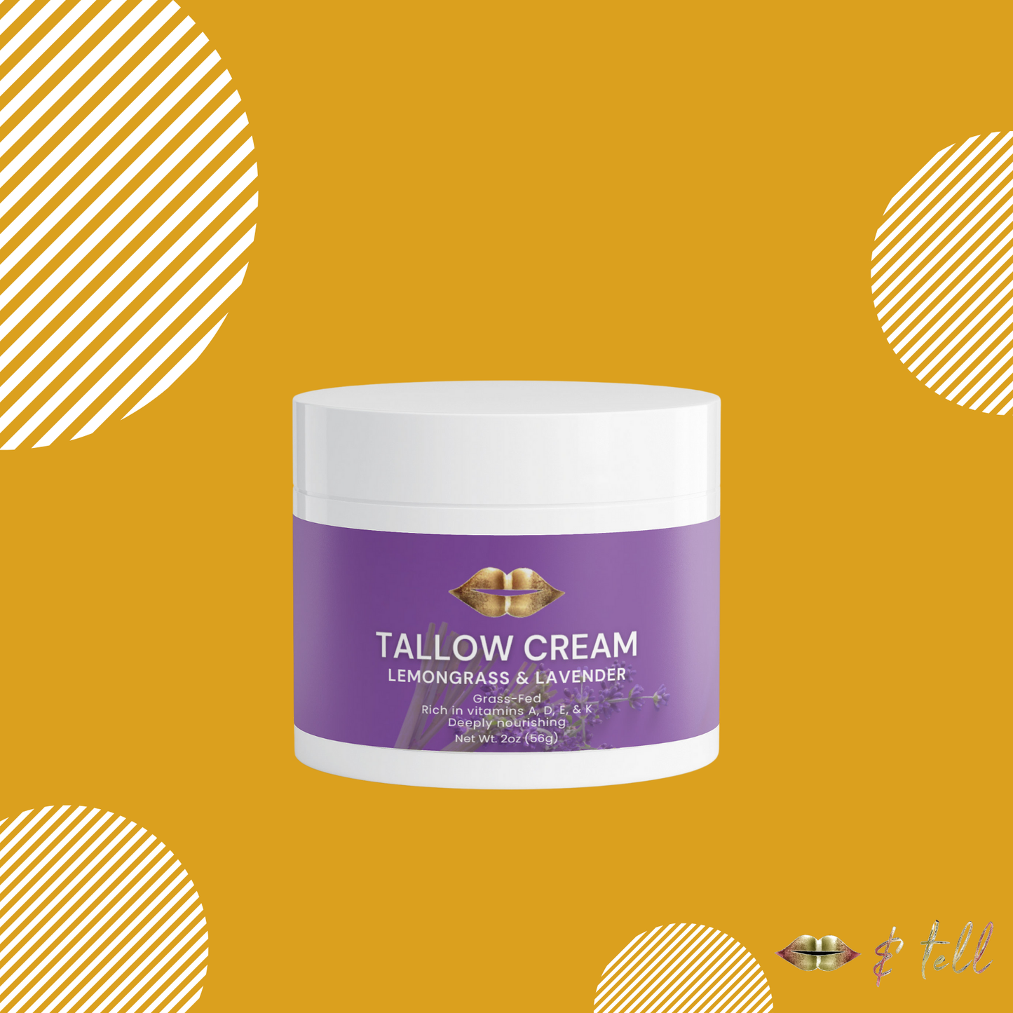 Tallow Cream Lemongrass & Lavender